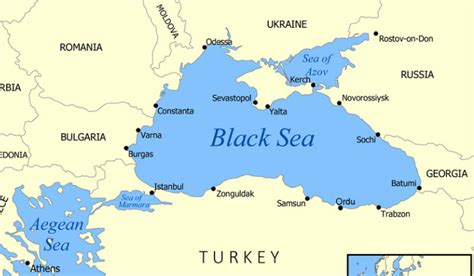 black sea map upsc
